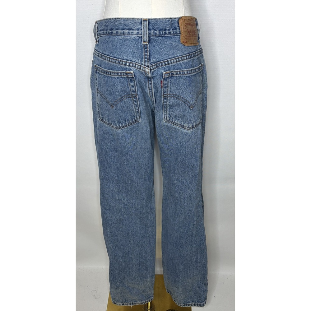 Vintage Levi's 505 Jeans Women 8 L Made USA Low Rise Straight Leg 100% Cotton - Picture 4 of 11
